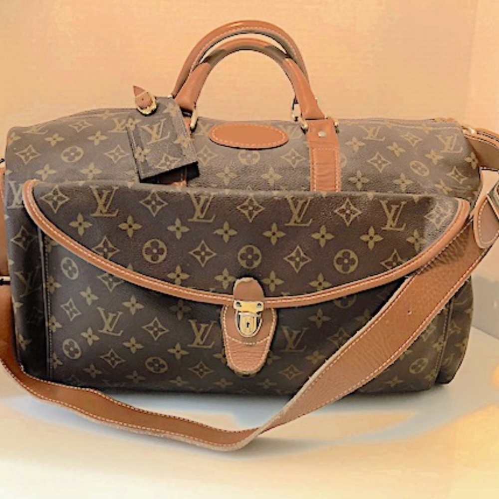RARE! LOUIS VUITTON VINTAGE FRENCH CO.  WEEKENDER